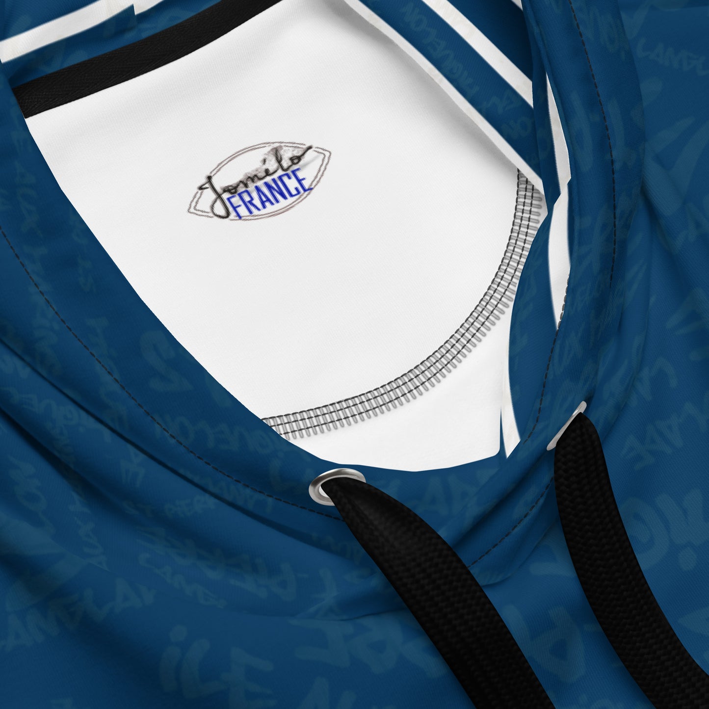 Sweat à capuche "St Pierre et Miquelon Blue"