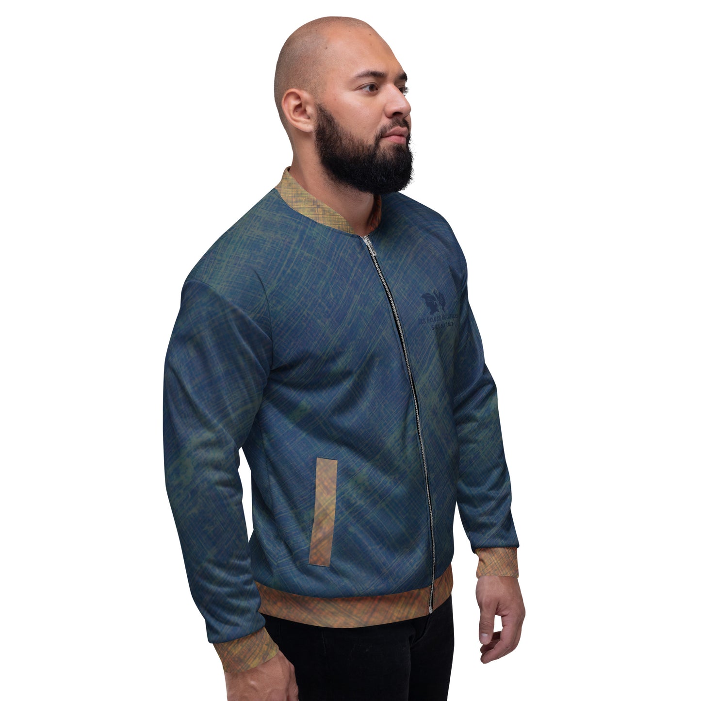 Veste Bomber unisexe "Médiéval Blue" jomélo