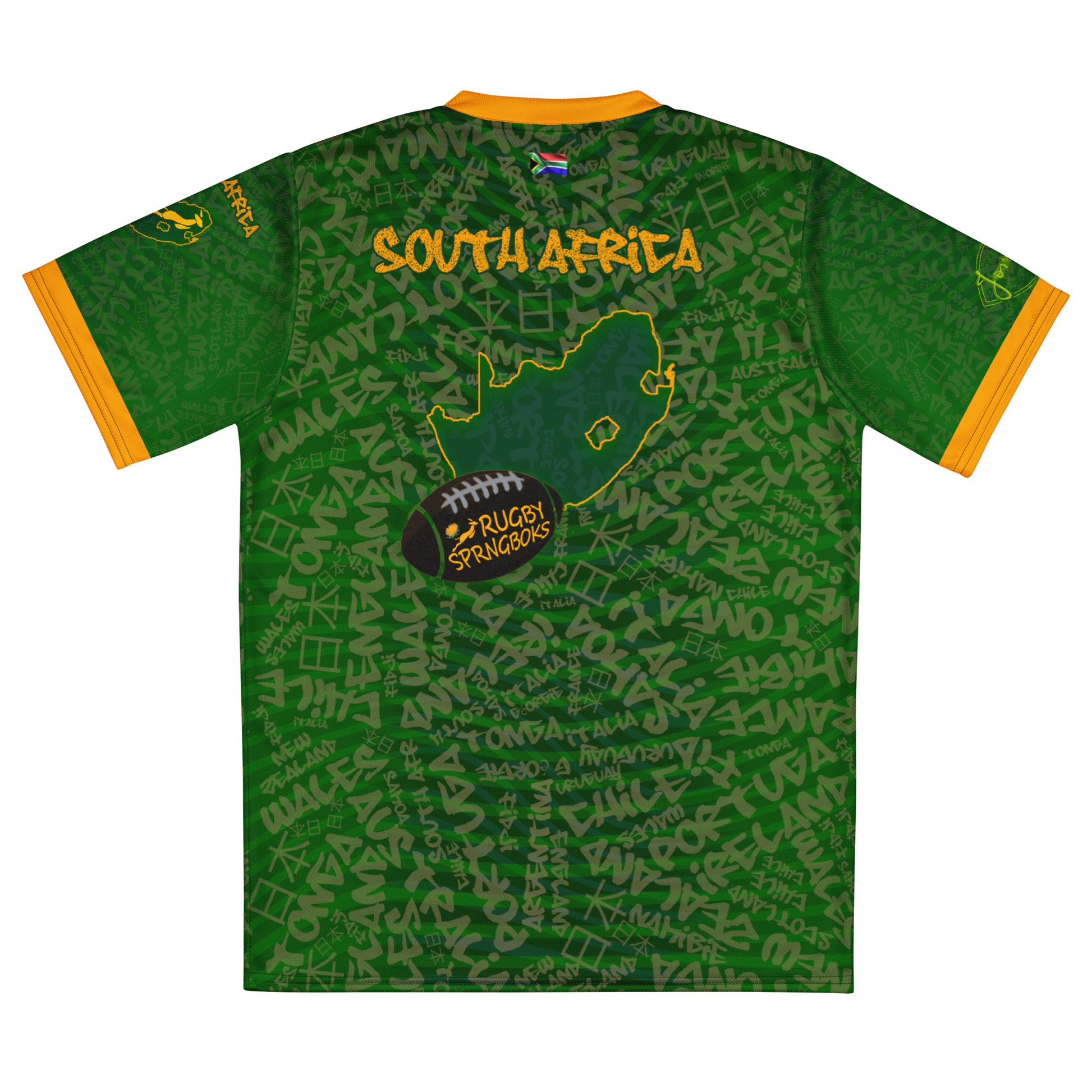 t-shirt jomelo rugby Afrique du sud
