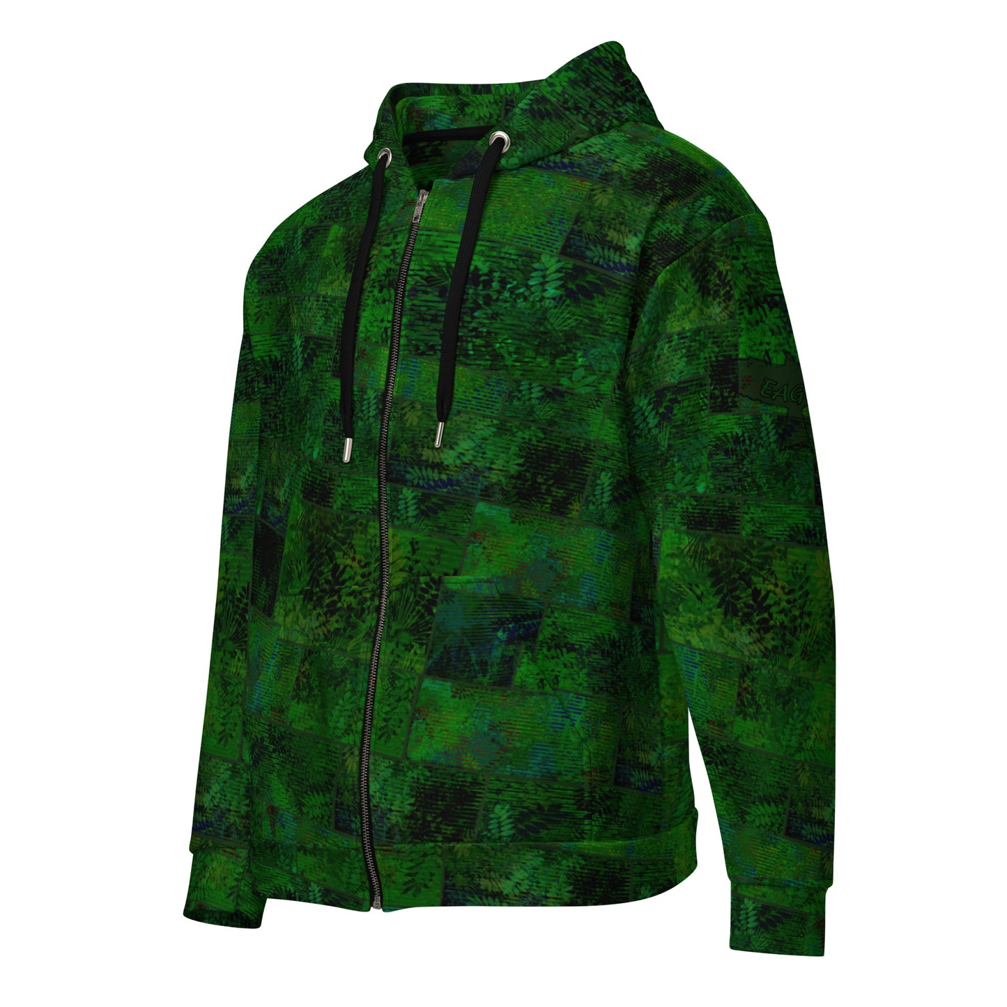 veste à capuche zippé fougère "Vert Printemps"