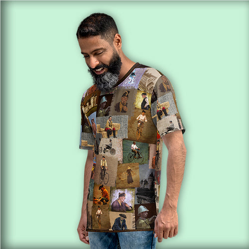 T-Shirt patchwork homme "les hommes du Passé" 2022