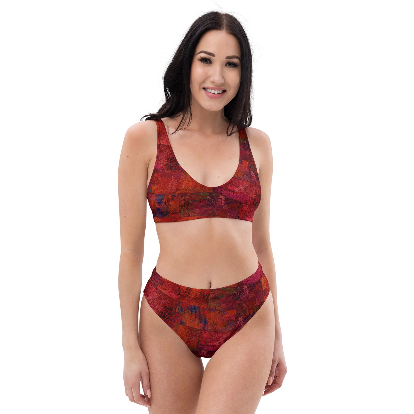 maillot de bain deux pièces fougère red jomélo