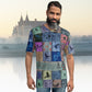 t-shirt patchwork oiseaux jomelo