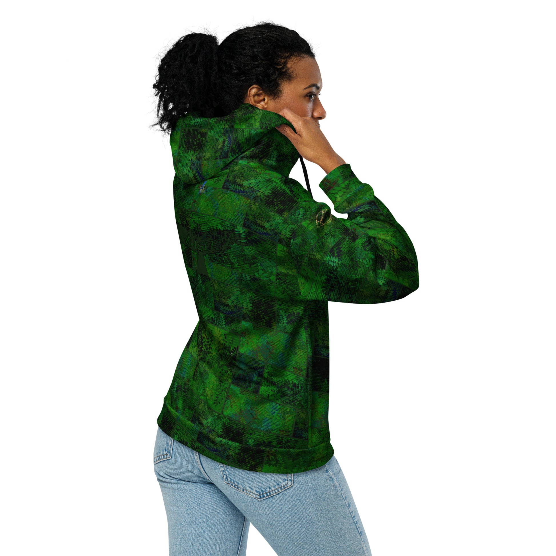 veste à capuche zippé fougère "Vert Printemps" Jomélo