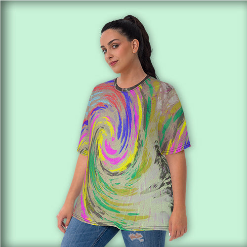 T-shirt Femme "Spring cyclone Paint"