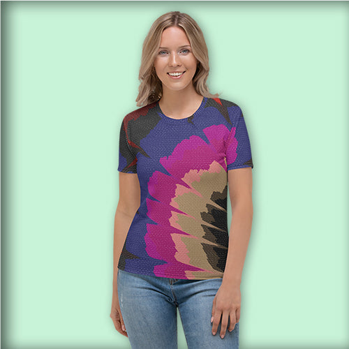 T-shirt pour Femme "Spring flowers Multicolore"