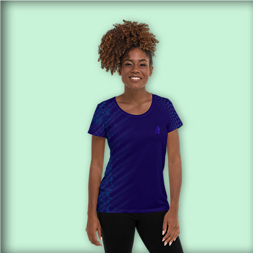 T-shirt de sport femme "Really blue"